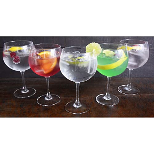 HOGAR Y MAS - LUMINARC - Copa Combinados 720 ML, Vidrio Gin Tonic, 6 Uds. Vajilla/Menaje, Estilizadas y Elegantes, Basicos Set de 6.