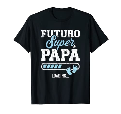 Hombre Futuro super papá loading Camiseta