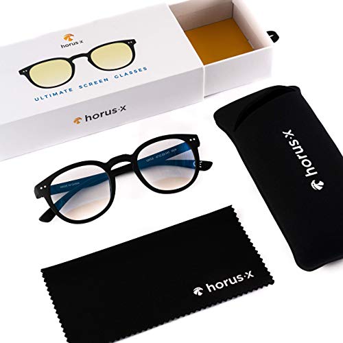 HORUS X • Gafas Anti Luz Azul Reposo CASUAL • Gafas Protección Filtro Luz Azul & Anti UV (Pantallas Ordenadores PC Tablets Smartphones) • Gafas Ordenador Hombre y Mujer (Unisex)