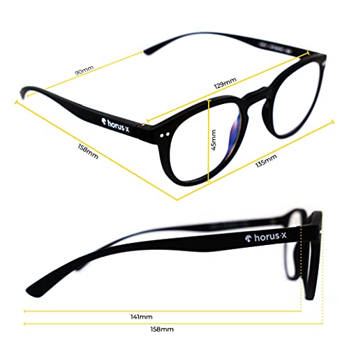 HORUS X • Gafas Anti Luz Azul Reposo CASUAL • Gafas Protección Filtro Luz Azul & Anti UV (Pantallas Ordenadores PC Tablets Smartphones) • Gafas Ordenador Hombre y Mujer (Unisex)