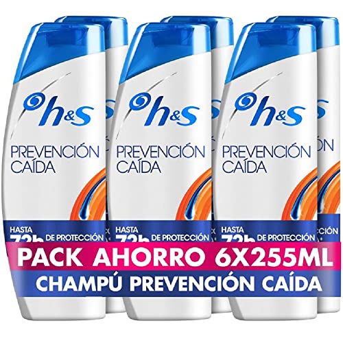 H&S Prevención Caída Para Él Champú Anticaspa 255ml x6