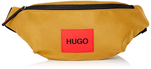 HUGO Ethon_bumbag - Bolso cruzado para hombre (talla única), color Beige, talla Einheitsgröße