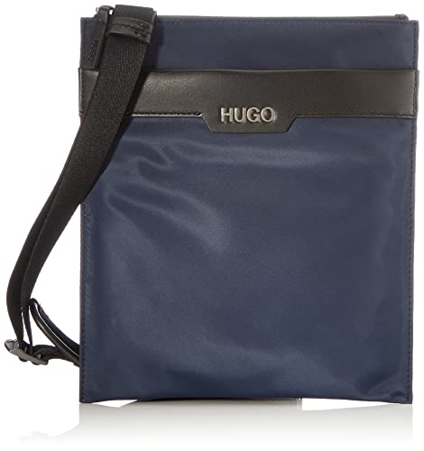 HUGO Luxown R_s Zip Env Crossbody Bag - Bolso bandolera para hombre, talla única, color Azul, talla Einheitsgröße