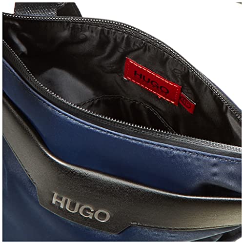 HUGO Luxown R_s Zip Env Crossbody Bag - Bolso bandolera para hombre, talla única, color Azul, talla Einheitsgröße