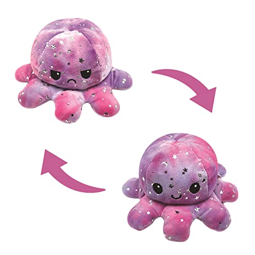 Hwtcjx Pulpo Reversible, Pulpos Reversibles Peluche, Pulpo Juguete de Peluche para niños y Adultos como Regalo de cumpleaños (Violeta)