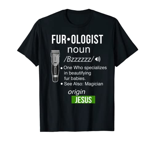 Idea de regalo de Navidad de peluquero para perros divertido definición de furólogo Camiseta