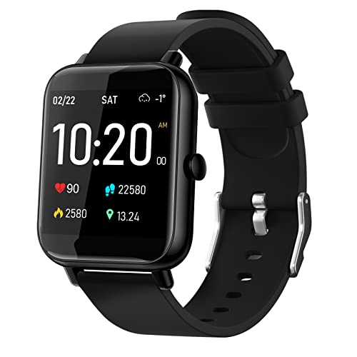 IDEALROYAL Reloj Inteligente Hombre Mujer, Smartwatch con Pulsómetro, Cronómetro, Calorías, Monitor de Sueño Podómetro, Smartwatch Hombre a Prueba de Agua Compatible con Android iOS