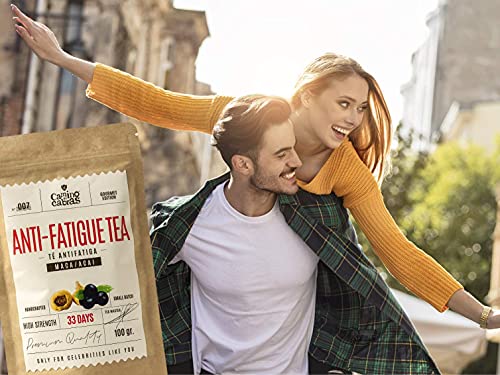 Infusion frutos rojos con Rooibos, Regaliz, Maca, Açai, Bayas de Goji, Hibisco, Vainilla Bourbon - Te detox y vitaminas para el cansancio & Gym - Sin cafeina - Antioxidante natural 100g