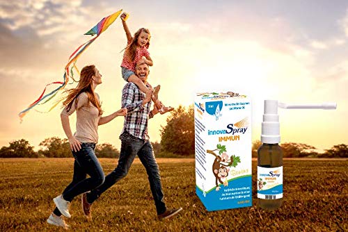 InnovaSpray Immune | Spray de lisozima Soporte natural del sistema inmune durante el período frío con un sabor afrutado a plátano o menta Aerosol enzimático