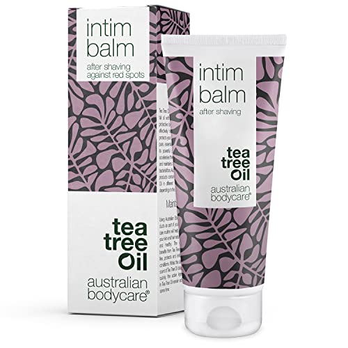 Intim Balm Australian Bodycare 100 ml - Bálsamo para después del afeitado íntimo, tratamiento para vellos encarnados, sarpullido y rozaduras del afeitado - Perfecto para afeitado y depilación íntima