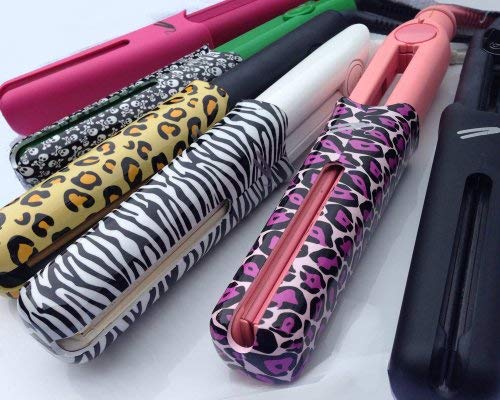 Ion Originals - Zebra negro y white heat protector para planchas para el pelo compatible ghd, cloud nine, ella, fhi