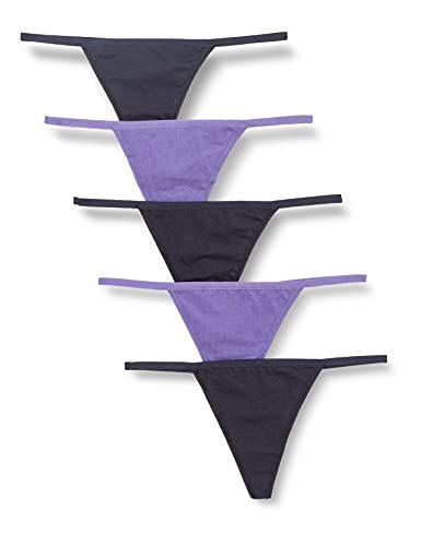 Iris & Lilly Belk181m5 Mujer, Pack de 5, Azul Marino/Violeta Oscuro, 44