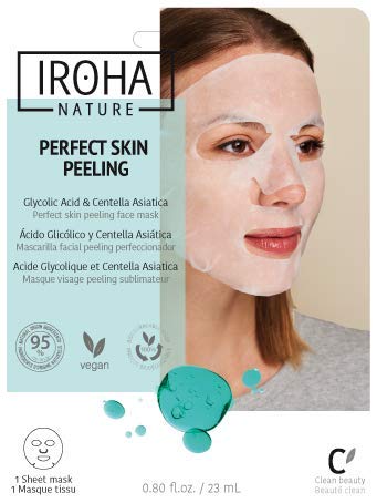 Iroha Nature - MASCARILLA PERFECT SKIN PEELING Ácido Glicólico Mascarilla facial peeling perfeccionador