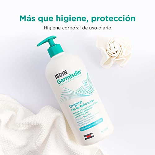 ISDIN Germisdin Original Higiene Corporal de Uso Diario. Gel de Baño Syndet. Pack de 2 Unidades de 1000ml