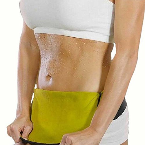 iSpchen Butterme Neopreno Sweat Sauna Cintura Trainer Sport fatburner Hot Former Vientre Cintur¨®n CORS¨¦ Slim Mer Belt para p¨¦rdida de Peso Hombres & Mujeres Amarillo Amarillo Extra-Large