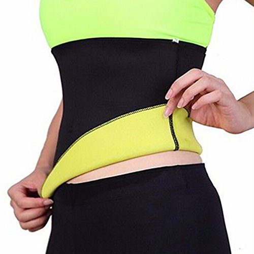 iSpchen Butterme Neopreno Sweat Sauna Cintura Trainer Sport fatburner Hot Former Vientre Cintur¨®n CORS¨¦ Slim Mer Belt para p¨¦rdida de Peso Hombres & Mujeres Amarillo Amarillo Extra-Large