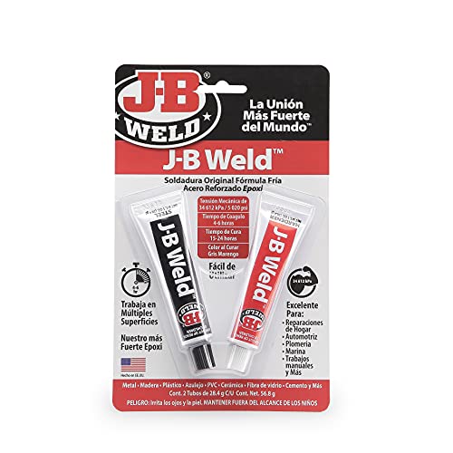 J-B Weld 8265SPA - Soldadura - Acero - Reforzado - Epoxi - Formula fría - Reparaciones - Múltiples superficies