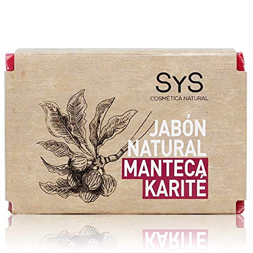 JABON NATURAL SYS 100g MANTECA KARITÉ. 100 % Vegano Natural con aceites esenciales Terapéuticos Cuidado Espinillas Repara e Hidrata Cara y Cuerpo. vegano