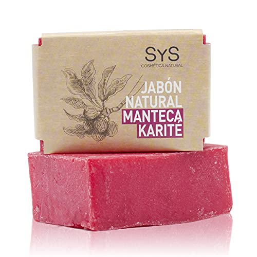 JABON NATURAL SYS 100g MANTECA KARITÉ. 100 % Vegano Natural con aceites esenciales Terapéuticos Cuidado Espinillas Repara e Hidrata Cara y Cuerpo. vegano