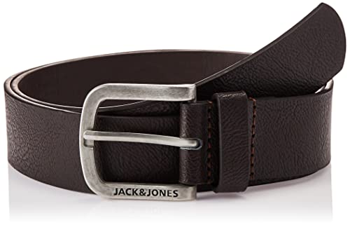 Jack & Jones Jacharry Belt Noos Cinturón, Marrón (Black Coffee Black Coffee), 95 para Hombre