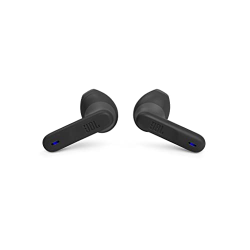 JBL Wave 300 TWS True Wireless Auriculares Inalámbricos In-Ear con micrófono integrado, hasta 26 horas de reproducción, incluye estuche de carga, negro