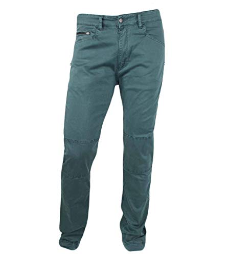 Jeanstrack Roca Pantalón de Escalada-Trekking, Hombre, Hiedra, L