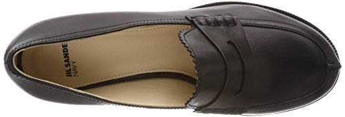 Jil Sander Iconic, Mocasines Mujer, Negro (Nero), 38.5