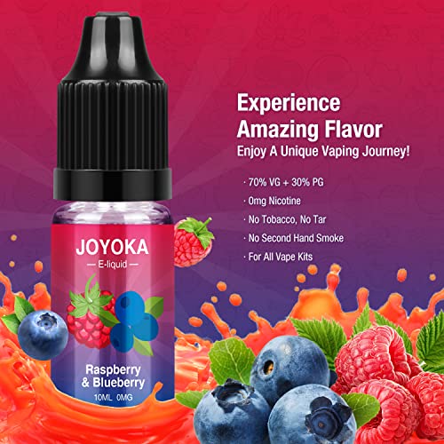 Joyoka 14x10ml Vaper Liquido Premium Ecig Vape Juice E Liquido E Juice Sabores jugosos 70/30 Eliquid para E Cig Cigarrillo Electrónico Vape Pen Box Mod Starter Kit Sin Nicotina