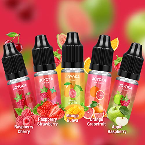 Joyoka 14x10ml Vaper Liquido Premium Ecig Vape Juice E Liquido E Juice Sabores jugosos 70/30 Eliquid para E Cig Cigarrillo Electrónico Vape Pen Box Mod Starter Kit Sin Nicotina