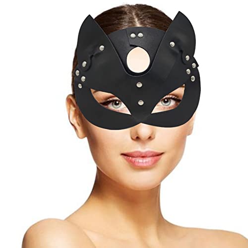 JQMAO MáScara de Carnaval de Catwoman, Cubierta de Ojo de Gato Disfraz de Cosplay, Accesorios de Disfraz de Halloween, Mardi Gras, Lema Y Fiesta de Miedo