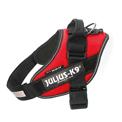 JULIUS-K9 IDC Arnés para perros, talla 0/M, 58–76 cm, peso 14-25 kg, Rojo,