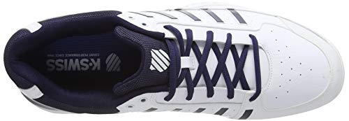 K-Swiss Receiver IV, Zapatillas Hombre, Blanco/Azul Marino, 42