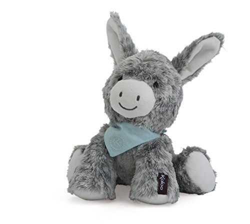 Kaloo-Les Amis: Régliss Burrito de Peluche, burro, Color gris, 25 cm (K963116)