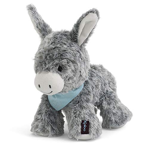 Kaloo-Les Amis: Régliss Burrito de Peluche, burro, Color gris, 25 cm (K963116)