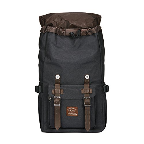 KAUKKO Mochilas Tipo Casual Compartimento para 15" Portátil 20 litros Negro