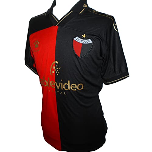 KELME Club Atlético Colon Camiseta de Fútbol para Hombre 2021-2022, Rojo/Negro, XX-Large