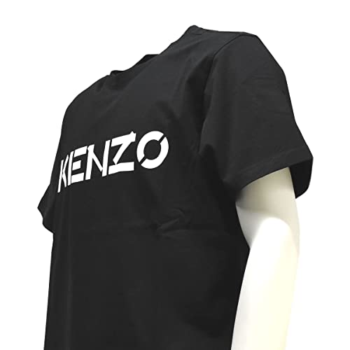 Kenzo Camiseta Hombre, Camiseta Blanca con Logotipo Negro, 100% algodón (tamaño Ajustado) (S)