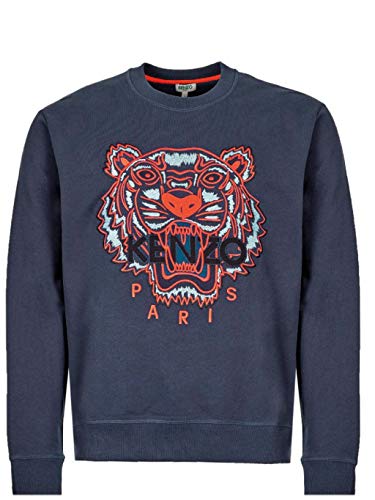 Kenzo Hombre Sudaderas Tiger BLU L