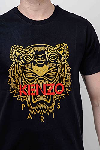 Kenzo Tiger T-Shirt Hombre (M, Negro)