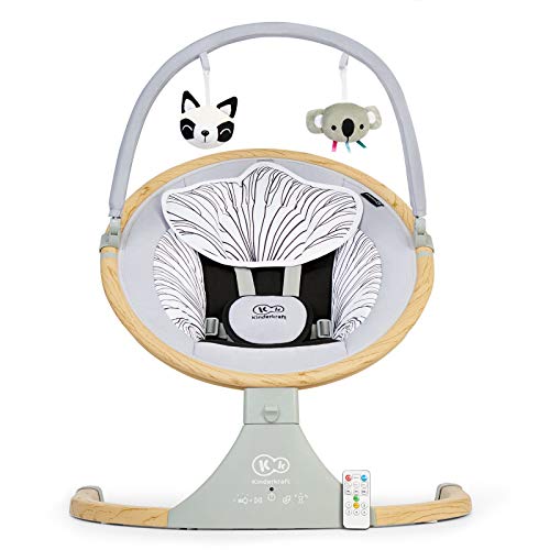 Kinderkraft baby rocker LUMI wooden - Sillas mecedoras, Unisex Infantil, Multicolor(wooden)