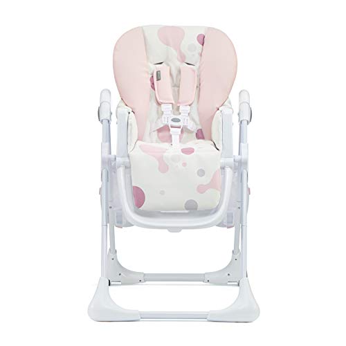 Kinderkraft Trona Bebé Ajustable YUMMY, Bandeja, Hasta 3 Años, Rosa