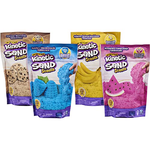 Kinetic Sand- Aromas, 226 g de Arena cinética perfumada, para niños a Partir de 3 años (Surtidos) Scents, Multicolor, 226g (Spin Master 6053900)