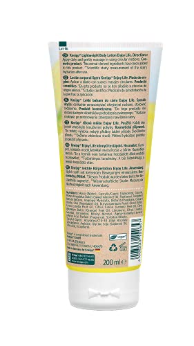 Kneipp Loción Corporal Ligera Enjoy Life Litsea Cubeba y Karité 200 ml