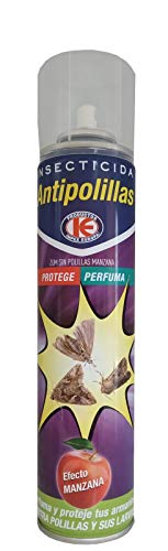 KOLLAND ANTIPOLILLAS 300ml - Insecticida Aroma Manzana perfuma y Protege armarios de polillas y Larvas