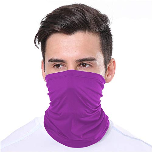 KUNSTIFY Bandana multifunción para hombre y mujer | Pañuelo tubular para el cuello y la cara, máscara de protección solar de algodón | elástico, transpirable y lavable