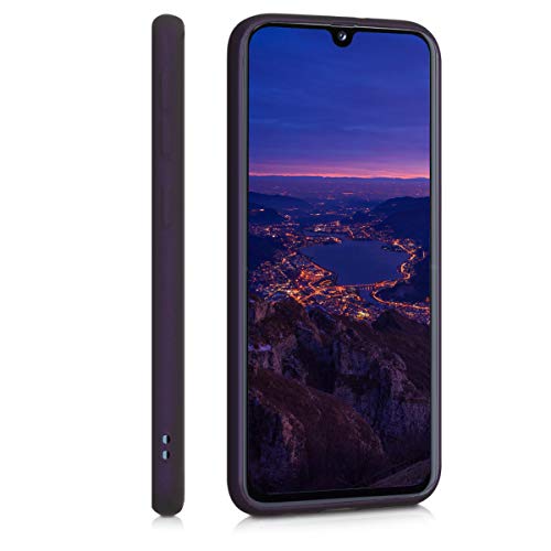 kwmobile Carcasa Compatible con Samsung Galaxy A40 - Funda de Silicona para móvil - Cover Trasero en Frambuesa metálico