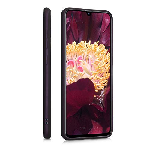 kwmobile Carcasa Compatible con Samsung Galaxy A70 - Funda de Silicona para móvil - Cover Trasero en Frambuesa metálico