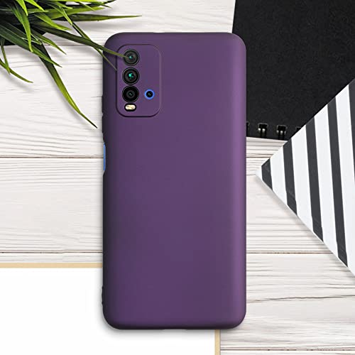 kwmobile Carcasa Compatible con Xiaomi Redmi 9T - Funda de Silicona para móvil - Cover Trasero en Frambuesa metálico