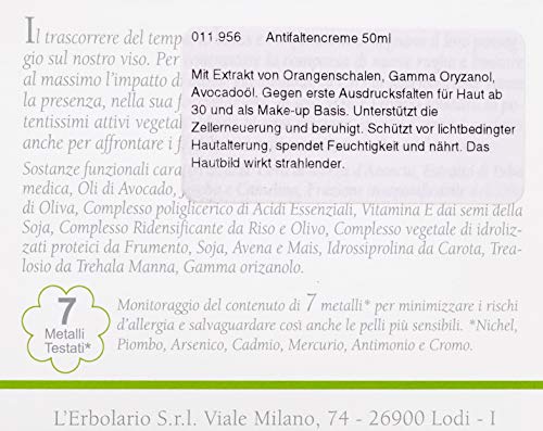 L 'erbolario Anti Arrugas Crema, 1er Pack (1 x 50 ml)