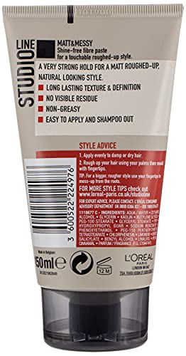 L 'Oréal Studio Line mate Messy Hair Rough pasta 150 ml